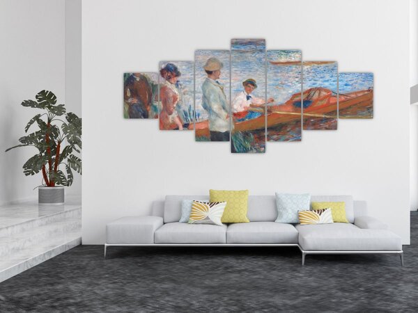 Obraz - Auguste Renoir, Oarsmen at Chatou, reprodukce (210x100 cm)