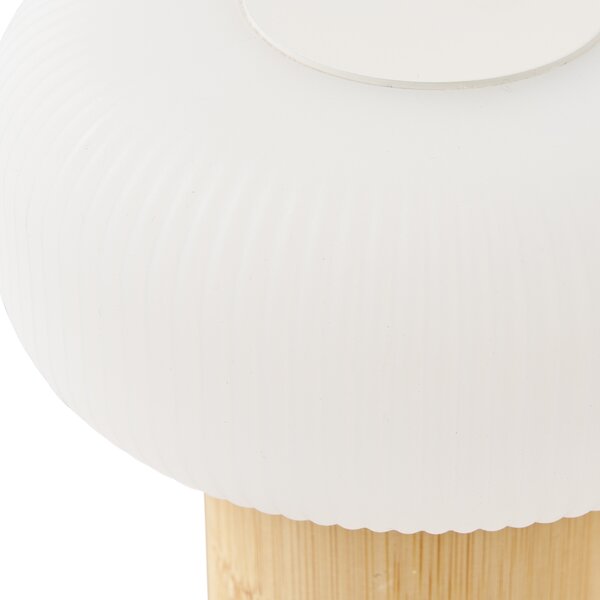 Stolní lampa STOFFURD přírodní/bílá