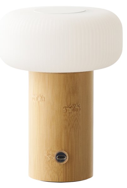 Stolní lampa STOFFURD přírodní/bílá