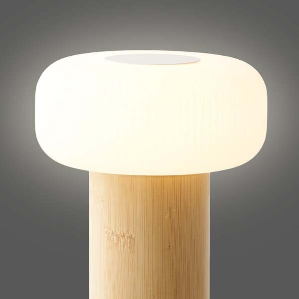 Stolní lampa STOFFURD přírodní/bílá