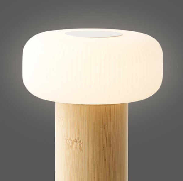 Stolní lampa STOFFURD přírodní/bílá