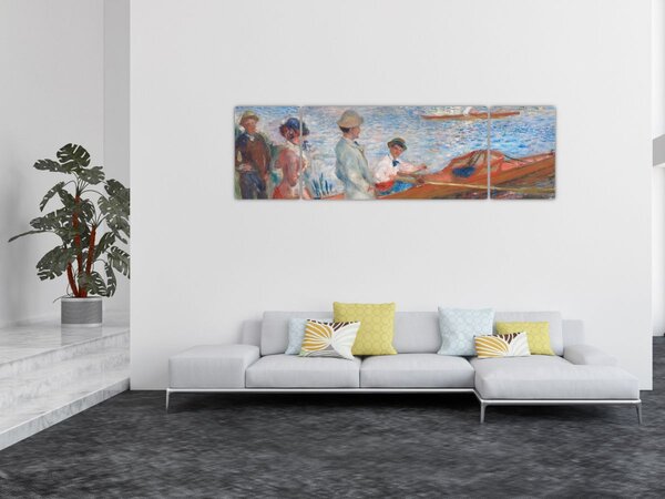 Obraz - Auguste Renoir, Oarsmen at Chatou, reprodukce (170x50 cm)