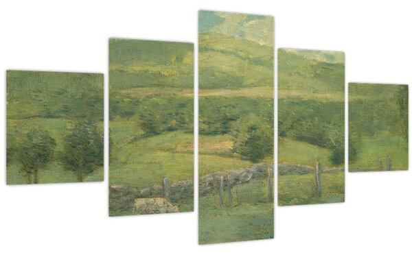 Obraz - Julian Alden Weir, Obweebetuck, reprodukce (125x70 cm)
