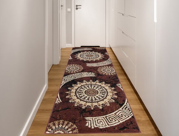 Makro Abra Koberec Běhoun CHEAP K870A hnědý Rozměr: 80x250 cm