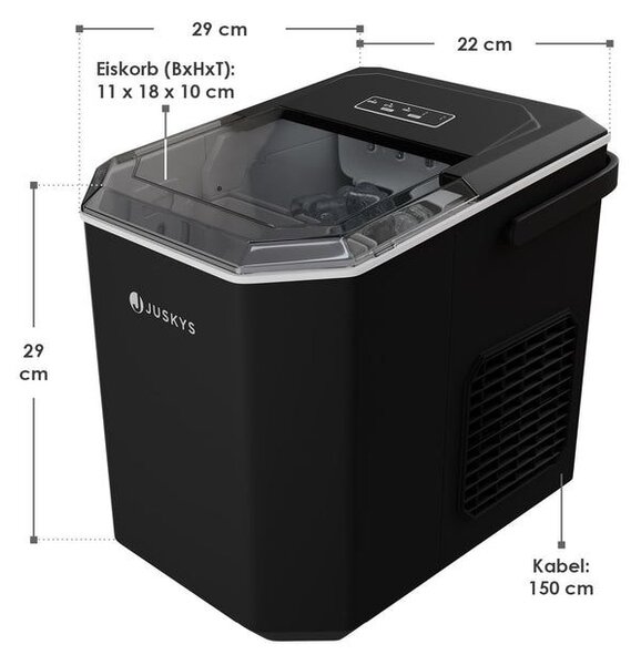 Výrobník ledu 120 W, černý