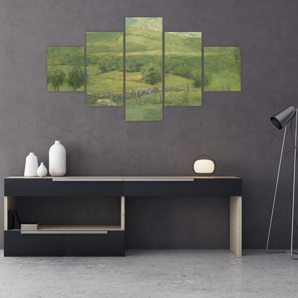Obraz - Julian Alden Weir, Obweebetuck, reprodukce (125x70 cm)