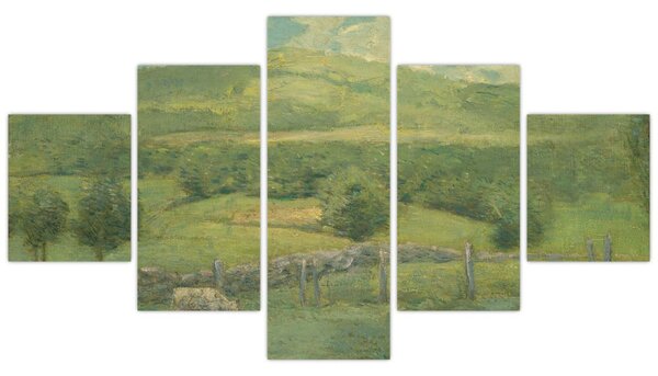 Obraz - Julian Alden Weir, Obweebetuck, reprodukce (125x70 cm)