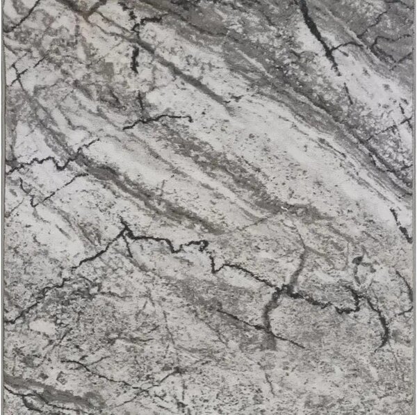 Koberec běhoun Marble 19 - šedý