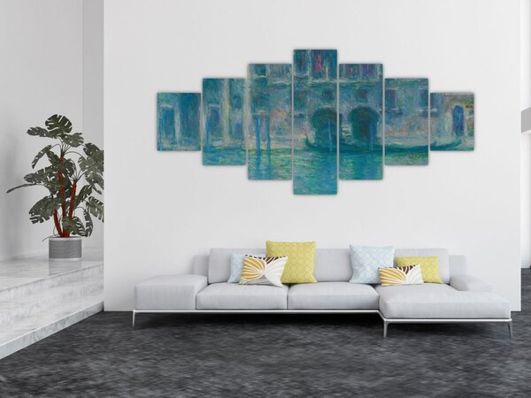 Obraz - Claude Monet, Palazzo da Mula, Venice, reprodukce (210x100 cm)