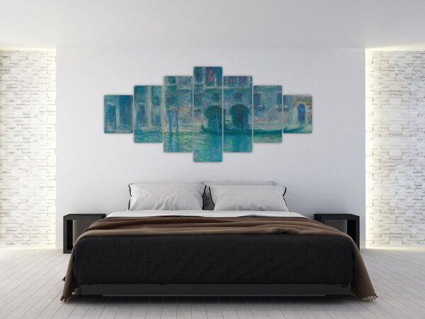 Obraz - Claude Monet, Palazzo da Mula, Venice, reprodukce (210x100 cm)