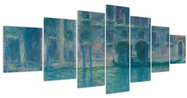 Obraz - Claude Monet, Palazzo da Mula, Venice, reprodukce (210x100 cm)
