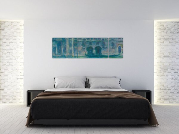 Obraz - Claude Monet, Palazzo da Mula, Venice, reprodukce (170x50 cm)