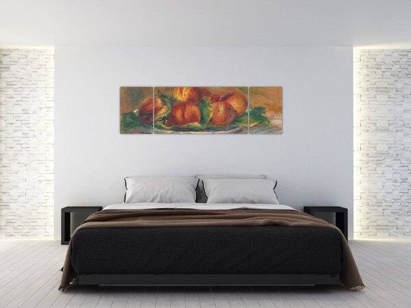 Obraz - Auguste Renoir, Peaches on a Plate, reprodukce (170x50 cm)
