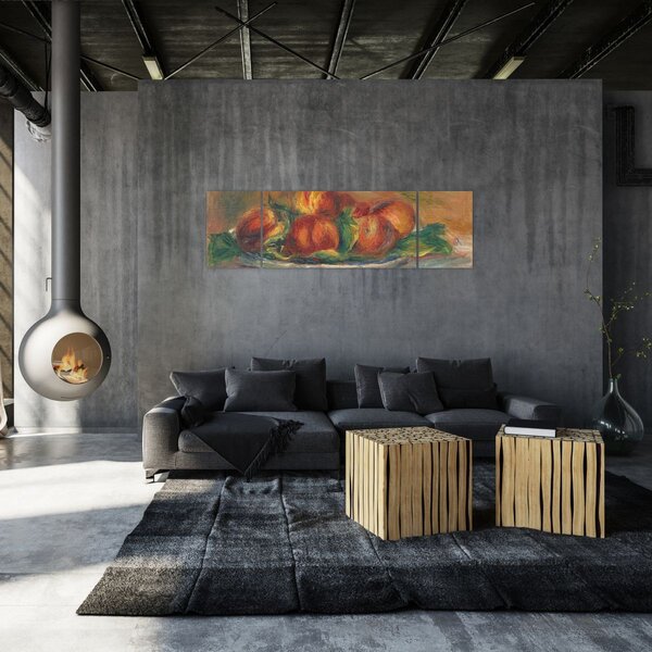 Obraz - Auguste Renoir, Peaches on a Plate, reprodukce (170x50 cm)