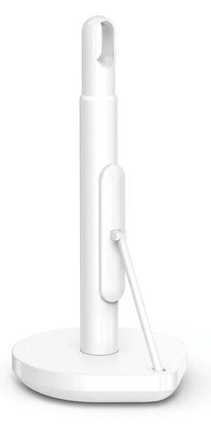 Držák na papírové utěrky Simplehuman – pro role do 17 cm, bílá ocel