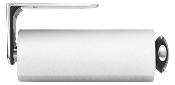 Držák na kuchyňské utěrky na zeď, Simplehuman – pro role 27-28 cm, matná ocel