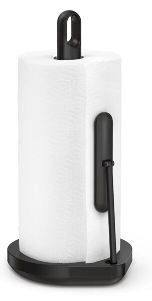Držák na papírové utěrky Simplehuman – pro role do 17 cm, černá ocel