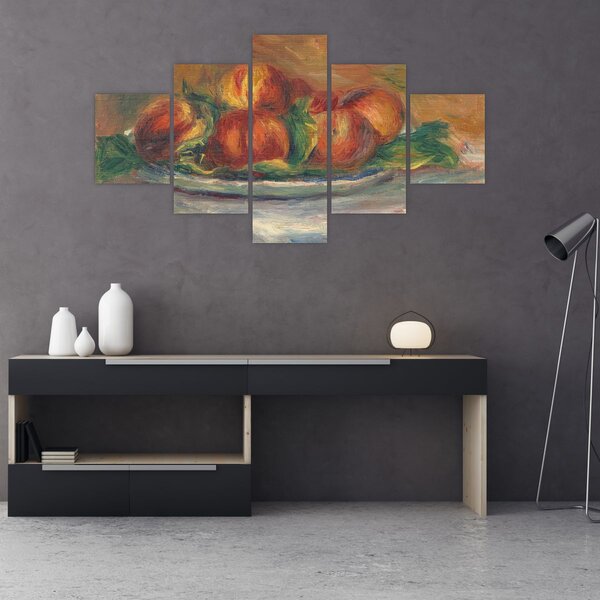 Obraz - Auguste Renoir, Peaches on a Plate, reprodukce (125x70 cm)