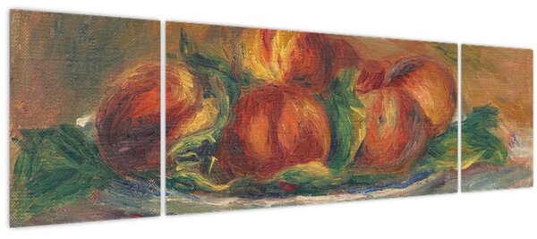 Obraz - Auguste Renoir, Peaches on a Plate, reprodukce (170x50 cm)