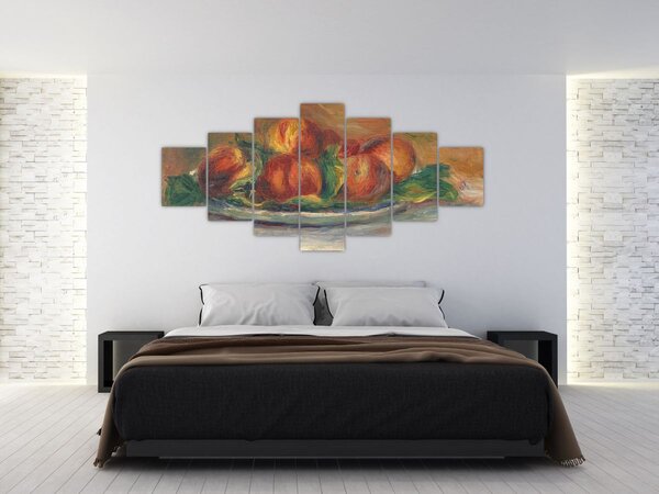 Obraz - Auguste Renoir, Peaches on a Plate, reprodukce (210x100 cm)