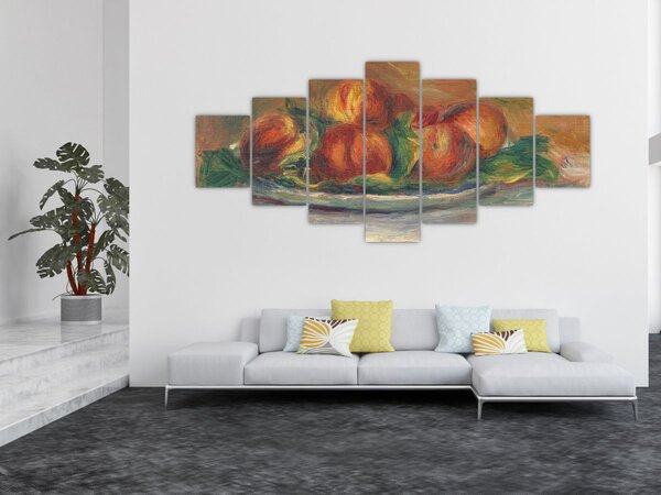 Obraz - Auguste Renoir, Peaches on a Plate, reprodukce (210x100 cm)