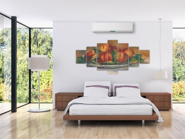 Obraz - Auguste Renoir, Peaches on a Plate, reprodukce (210x100 cm)