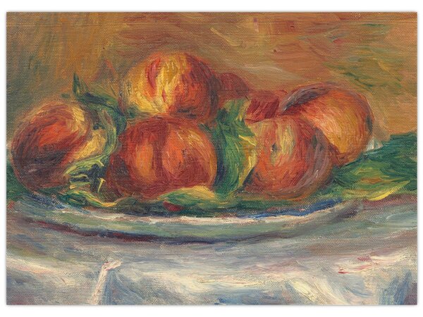Obraz - Auguste Renoir, Peaches on a Plate, reprodukce (70x50 cm)