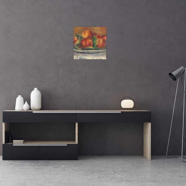 Obraz - Auguste Renoir, Peaches on a Plate, reprodukce (30x30 cm)