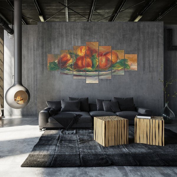 Obraz - Auguste Renoir, Peaches on a Plate, reprodukce (210x100 cm)