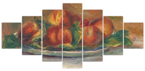 Obraz - Auguste Renoir, Peaches on a Plate, reprodukce (210x100 cm)