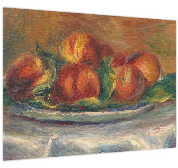 Obraz - Auguste Renoir, Peaches on a Plate, reprodukce (70x50 cm)