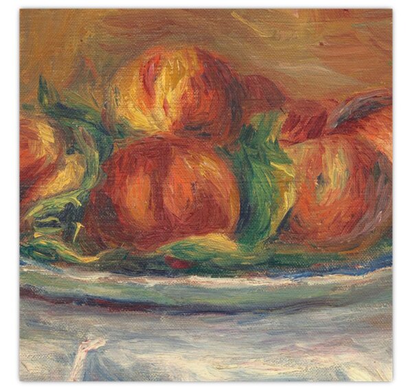 Obraz - Auguste Renoir, Peaches on a Plate, reprodukce (30x30 cm)