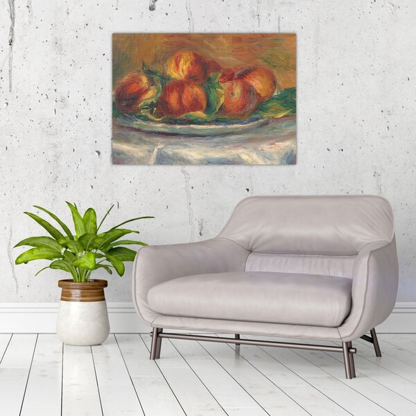 Obraz - Auguste Renoir, Peaches on a Plate, reprodukce (70x50 cm)