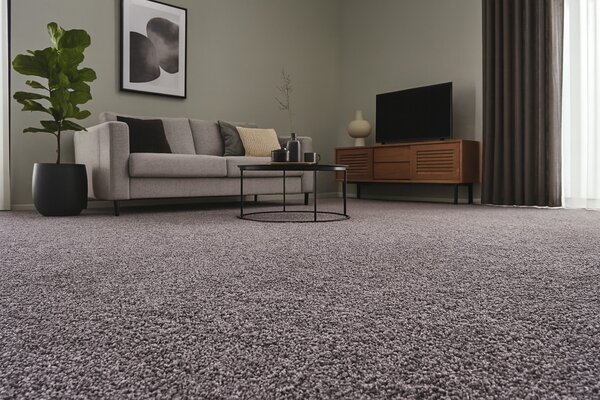 Condor Carpets, Metrážový koberec Bali 075, na míru, šíře 4m, šedá, filc, dětský pokoj