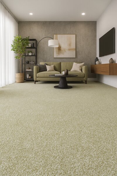 Condor Carpets, Metrážový koberec Prestige 445, na míru, šíře 4m, zelená, ab (mřížka), dětský pokoj
