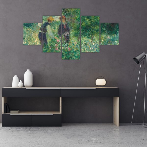 Obraz - Auguste Renoir, Picking Flowers, reprodukce (125x70 cm)