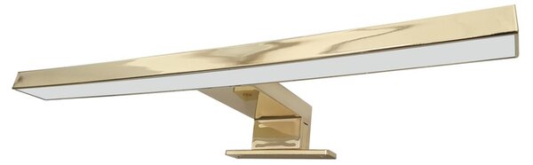 Koupelnové nástěnné LED svítidlo QTEC zlatá lesklá, šířka 30 cm