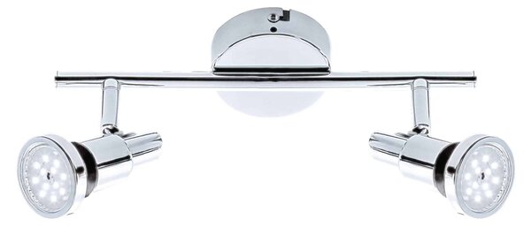 BRI 2992-028 LED bodové svítidlo 27,5 cm 2xGU10 9,6W 800lm chrom - BRILONER