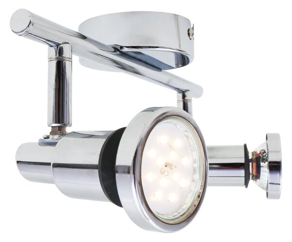 BRI 2992-028 LED bodové svítidlo 27,5 cm 2xGU10 9,6W 800lm chrom - BRILONER