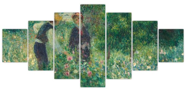 Obraz - Auguste Renoir, Picking Flowers, reprodukce (210x100 cm)