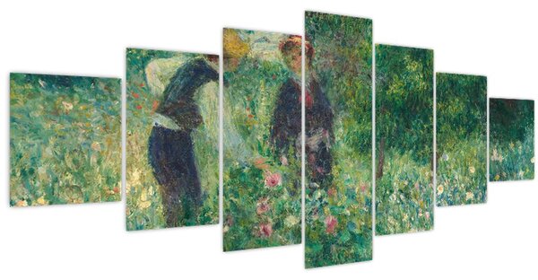 Obraz - Auguste Renoir, Picking Flowers, reprodukce (210x100 cm)