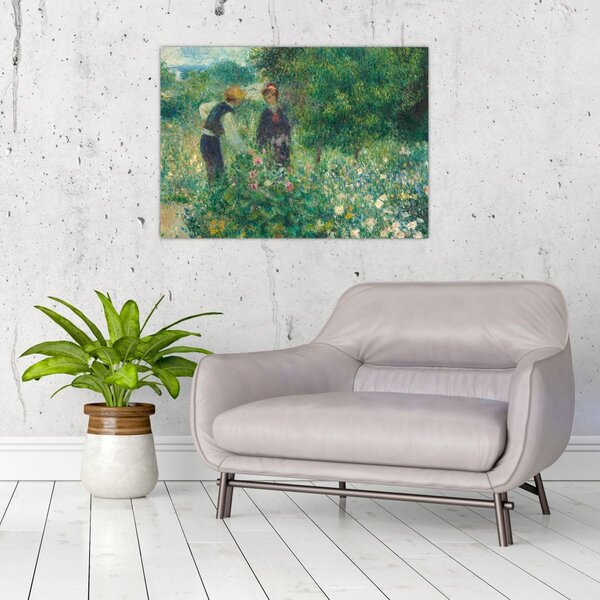 Obraz - Auguste Renoir, Picking Flowers, reprodukce (70x50 cm)