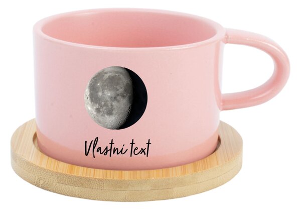 Personalizovaný keramický hrníček "MAKRONKA" s měsíční fází
