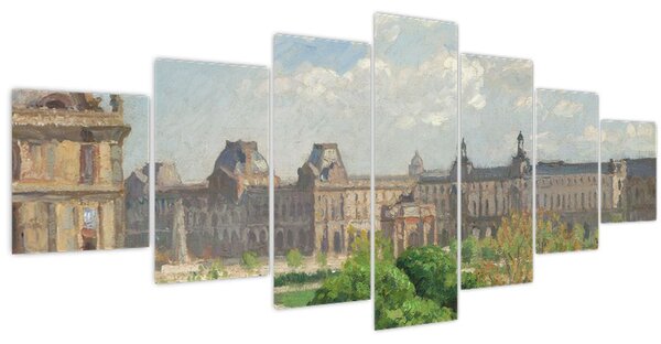 Obraz - Camille Pissarro, Place du Carrousel, Paris, reprodukce (210x100 cm)