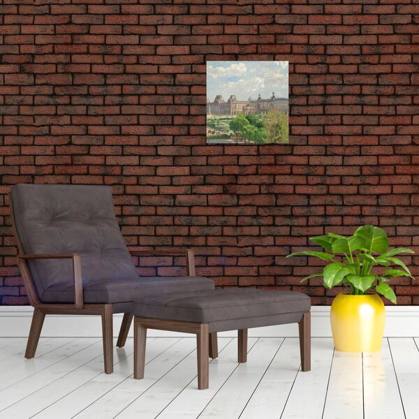 Obraz - Camille Pissarro, Place du Carrousel, Paris, reprodukce (30x30 cm)