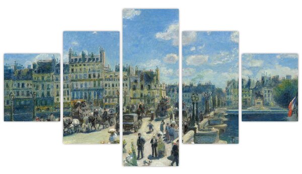 Obraz - Auguste Renoir, Pont Neuf, Paris, reprodukce (125x70 cm)