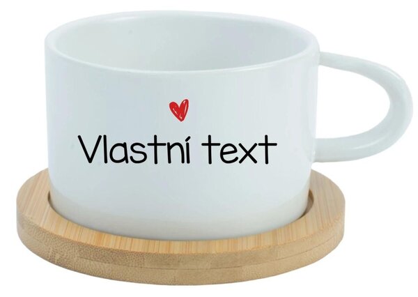 Vlastní text na keramický hrníček "MAKRONKA"