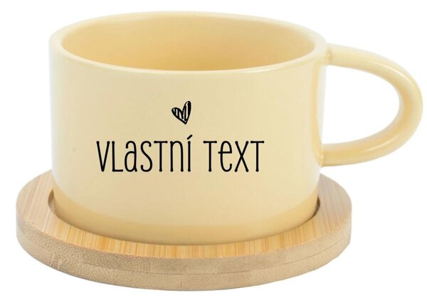 Vlastní text na keramický hrníček "MAKRONKA"