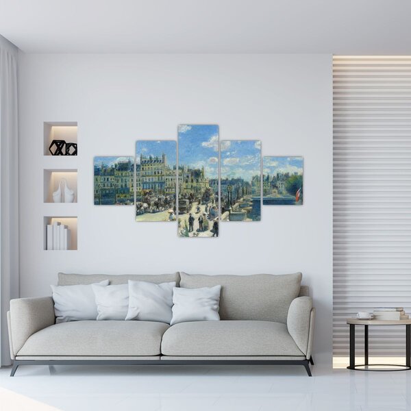 Obraz - Auguste Renoir, Pont Neuf, Paris, reprodukce (125x70 cm)