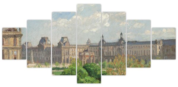 Obraz - Camille Pissarro, Place du Carrousel, Paris, reprodukce (210x100 cm)